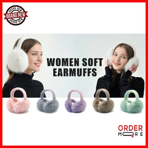 Winter Faux Fur Foldable Earmuffs - Soft Ear Warmers for Women & Girls main image 5